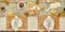 DII® Reversible Basket Weave Woven Placemats, 4ct.